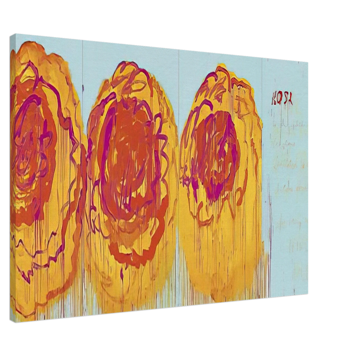 The Rose  I  Canvas | Cy Twombly Canvas | Cy Twombly Store