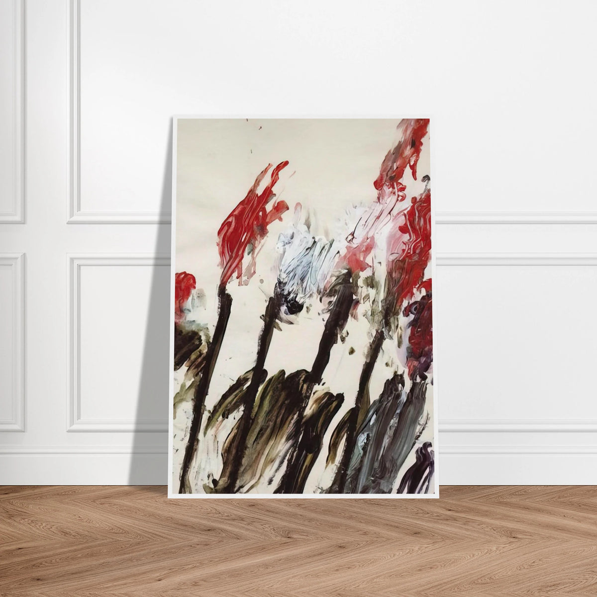 Nicola's Irises Framed Poster | Cy Twombly Framed Prints Wall Art | Cy Twombly Store