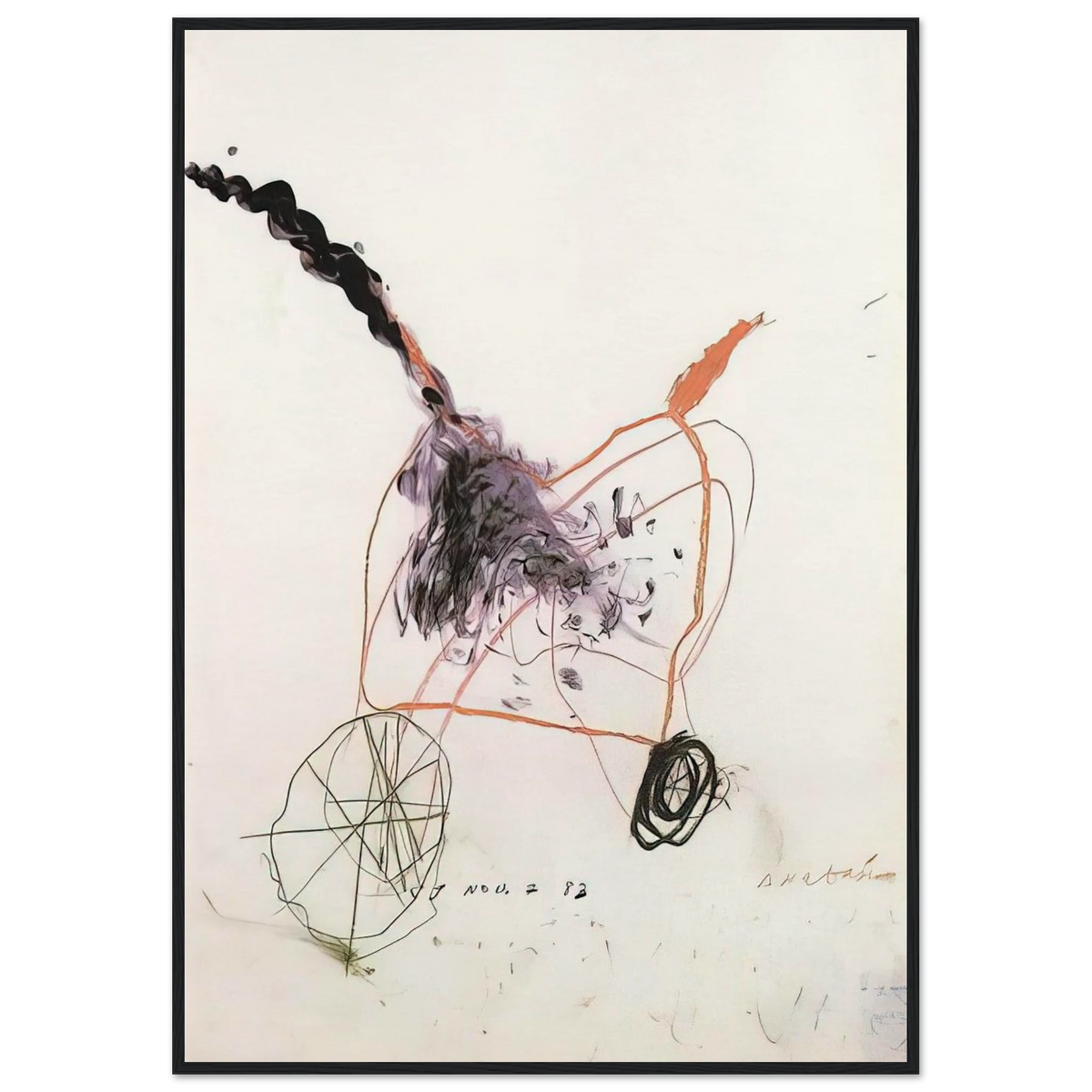 Anabasis Framed Poster | Cy Twombly Framed Prints Wall Art | Cy Twombly Store