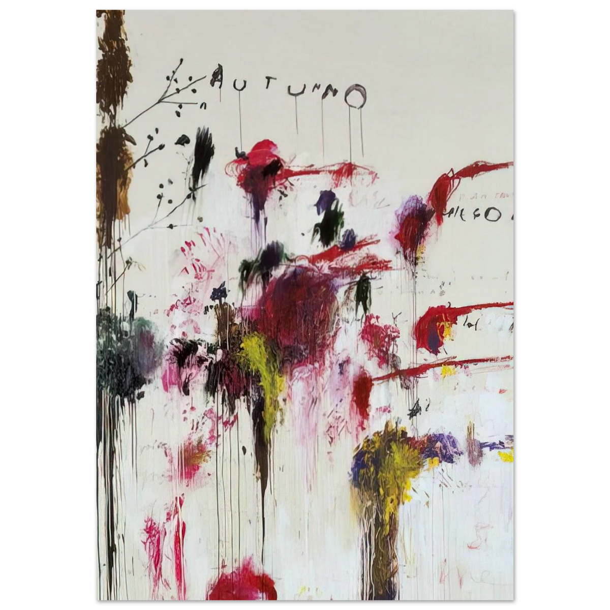 Quattro Stagioni II. Autunno Poster | Cy Twombly Poster | Cy Twombly Store