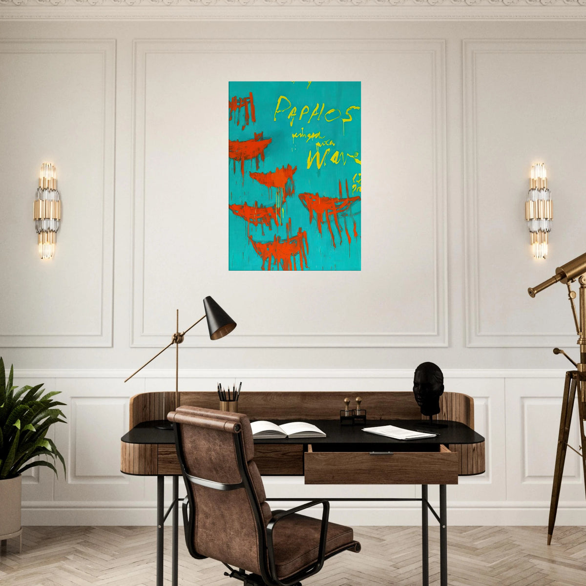 Leaving Paphos Ringed With Waves V Canvas | Cy Twombly Canvas | Cy Twombly Store