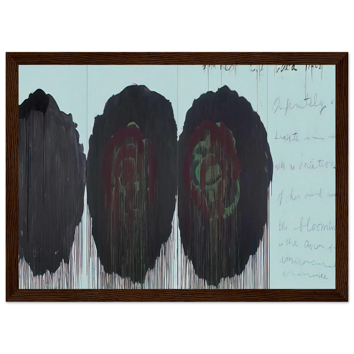 The Rose  V  Framed Poster | Cy Twombly Framed Prints Wall Art | Cy Twombly Store