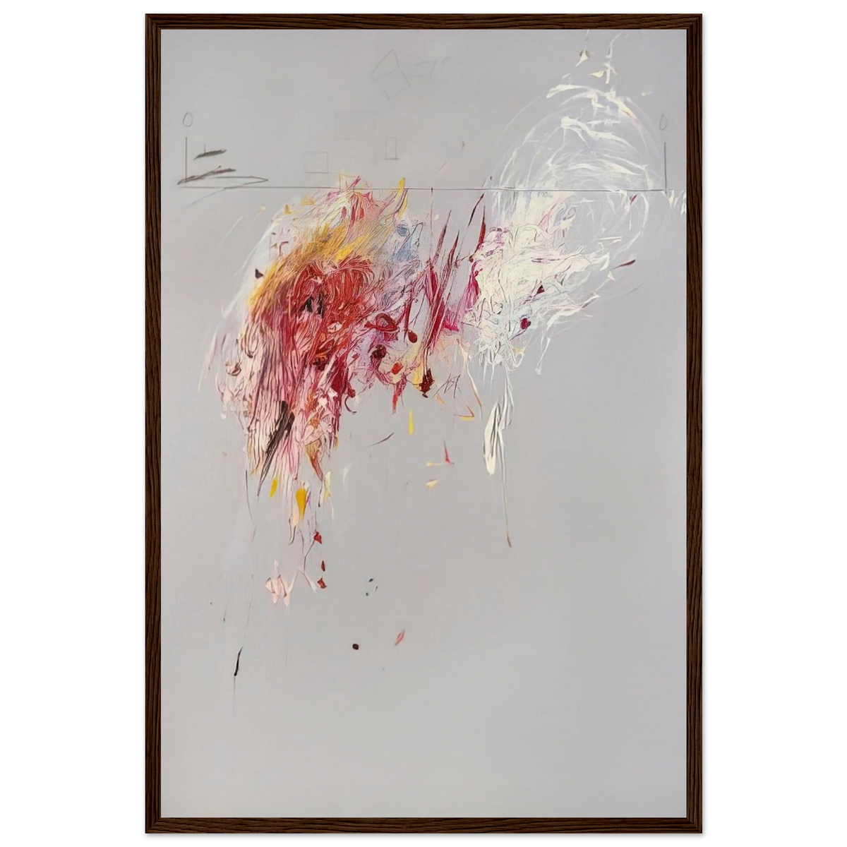 Nine Discourses on Commodus, Part V Framed Poster | Cy Twombly Framed Prints Wall Art | Cy Twombly Store