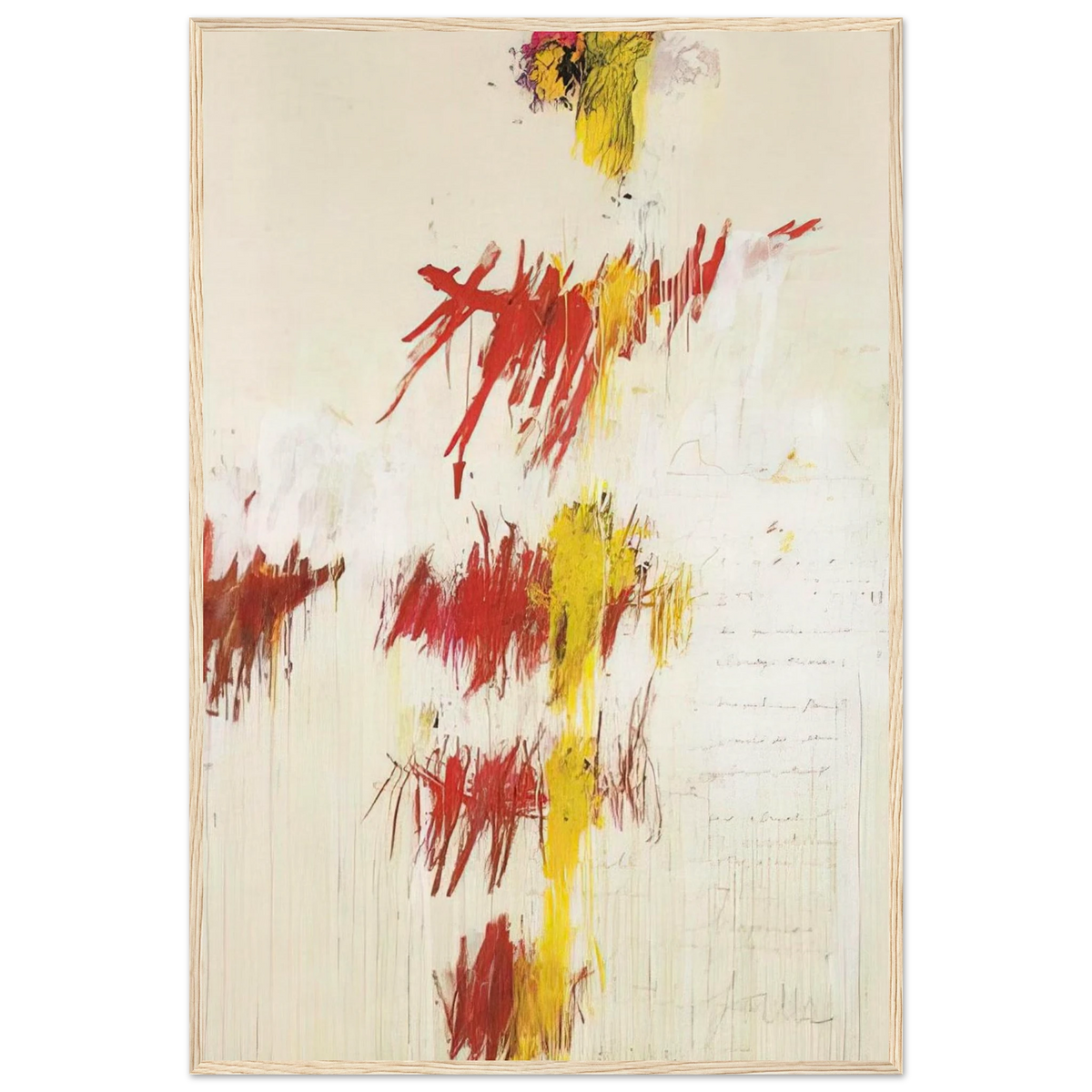 Quattro Stagioni II. Primavera Framed Poster | Cy Twombly Framed Prints Wall Art | Cy Twombly Store