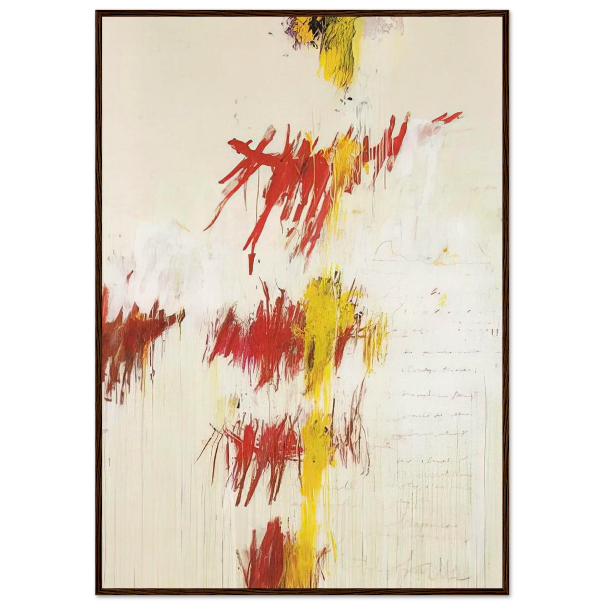 Quattro Stagioni II. Primavera Framed Poster | Cy Twombly Framed Prints Wall Art | Cy Twombly Store