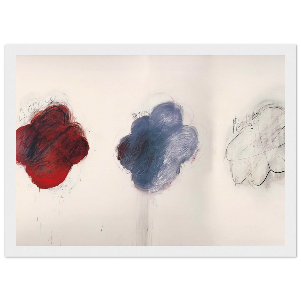 Fifty Days at Iliam. Shades of Achilles, Patroclus, and Hector Framed Poster | Cy Twombly Framed Prints Wall Art | Cy Twombly Store