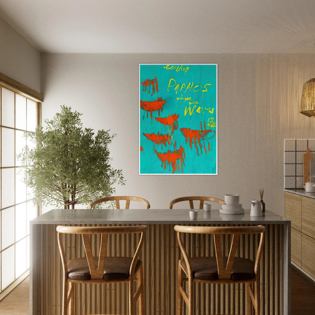 Leaving Paphos Ringed With Waves V Framed Poster | Cy Twombly Framed Prints Wall Art | Cy Twombly Store