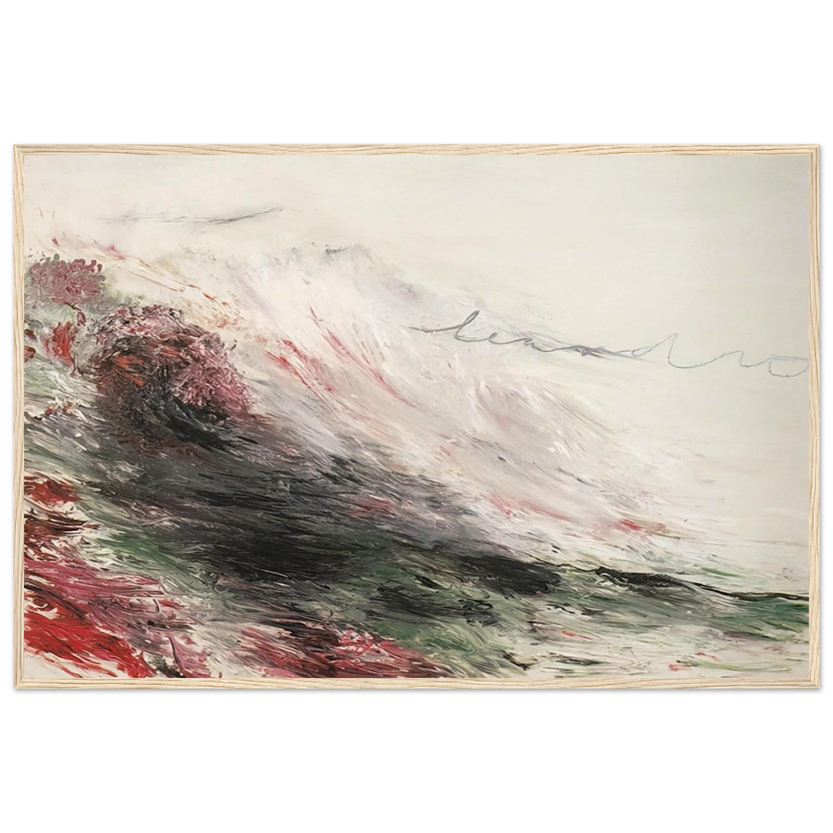 Hero and Leandro  A Painting in Four Parts  Part I Framed Poster | Cy Twombly Framed Prints Wall Art | Cy Twombly Store