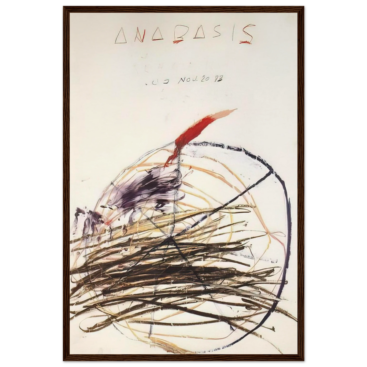Anabasis  Xenephon  Framed Poster | Cy Twombly Framed Prints Wall Art | Cy Twombly Store