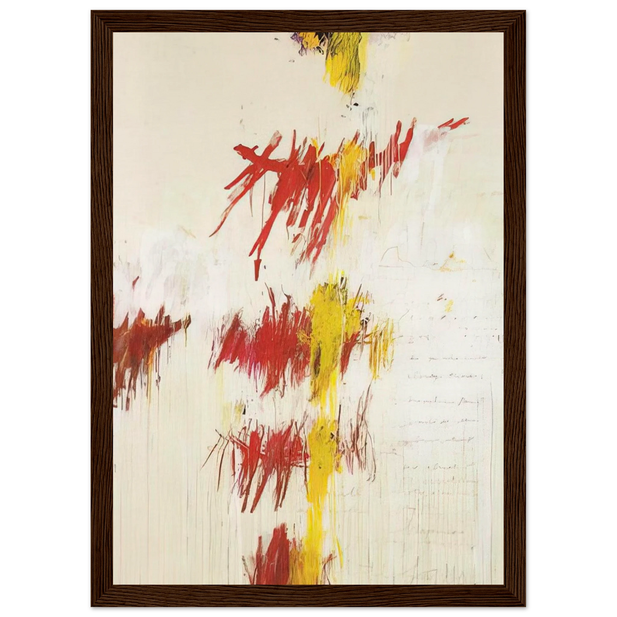 Quattro Stagioni II. Primavera Framed Poster | Cy Twombly Framed Prints Wall Art | Cy Twombly Store