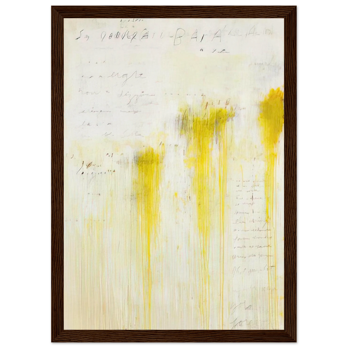 Quattro Stagioni II. Estate Framed Poster | Cy Twombly Framed Prints Wall Art | Cy Twombly Store