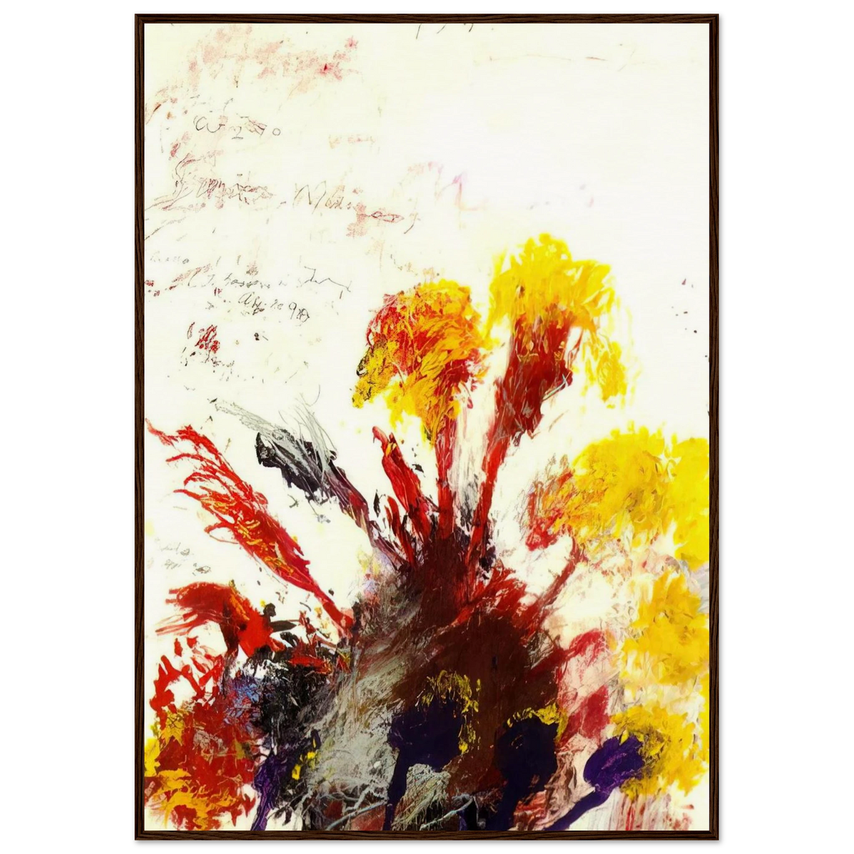 Summer Madness Framed Poster | Cy Twombly Framed Prints Wall Art | Cy Twombly Store