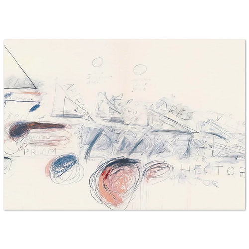 Fifty Days at Iliam. Ilians in Battle Poster | Cy Twombly Poster | Cy Twombly Store