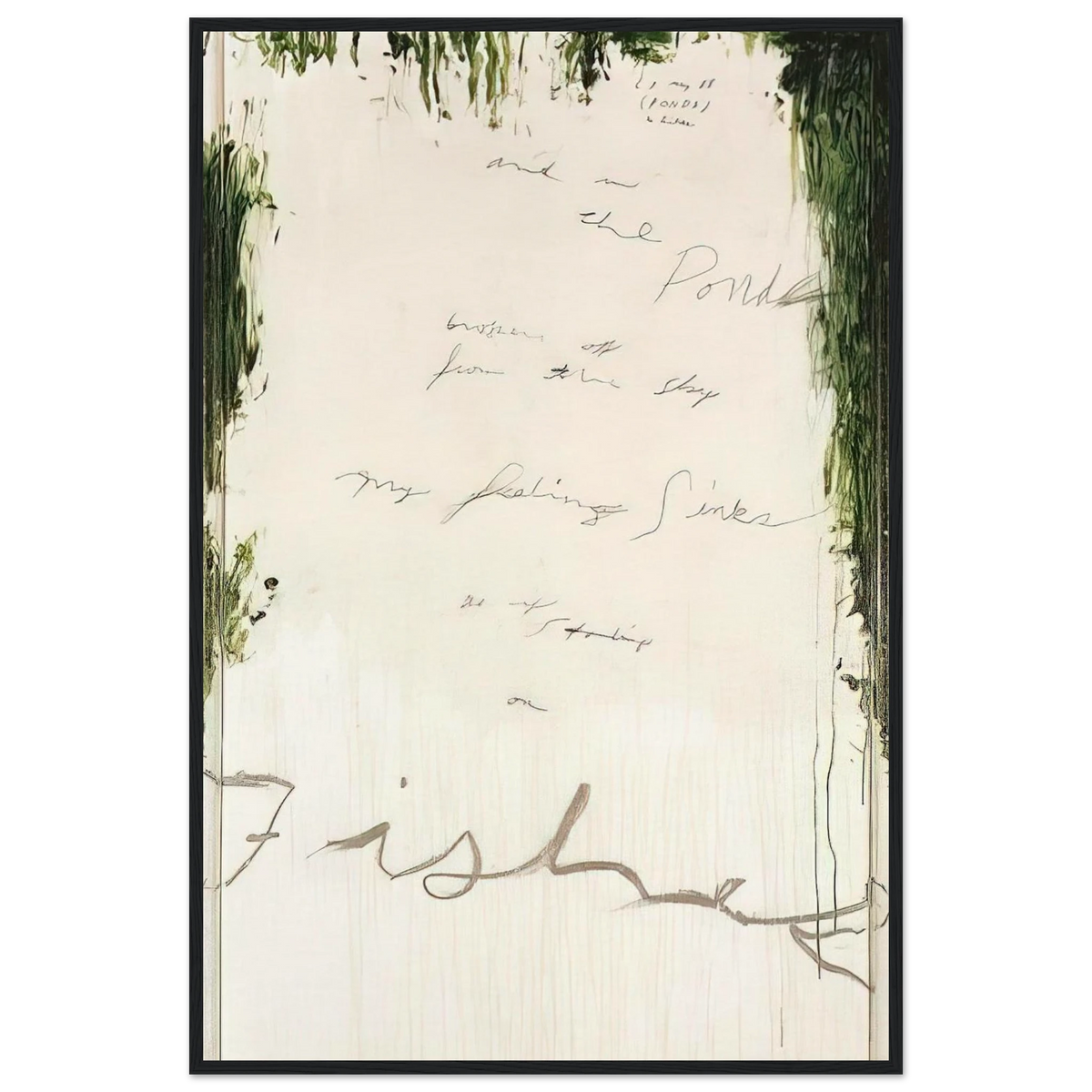 Untitled Part I Framed Poster | Cy Twombly Framed Prints Wall Art | Cy Twombly Store