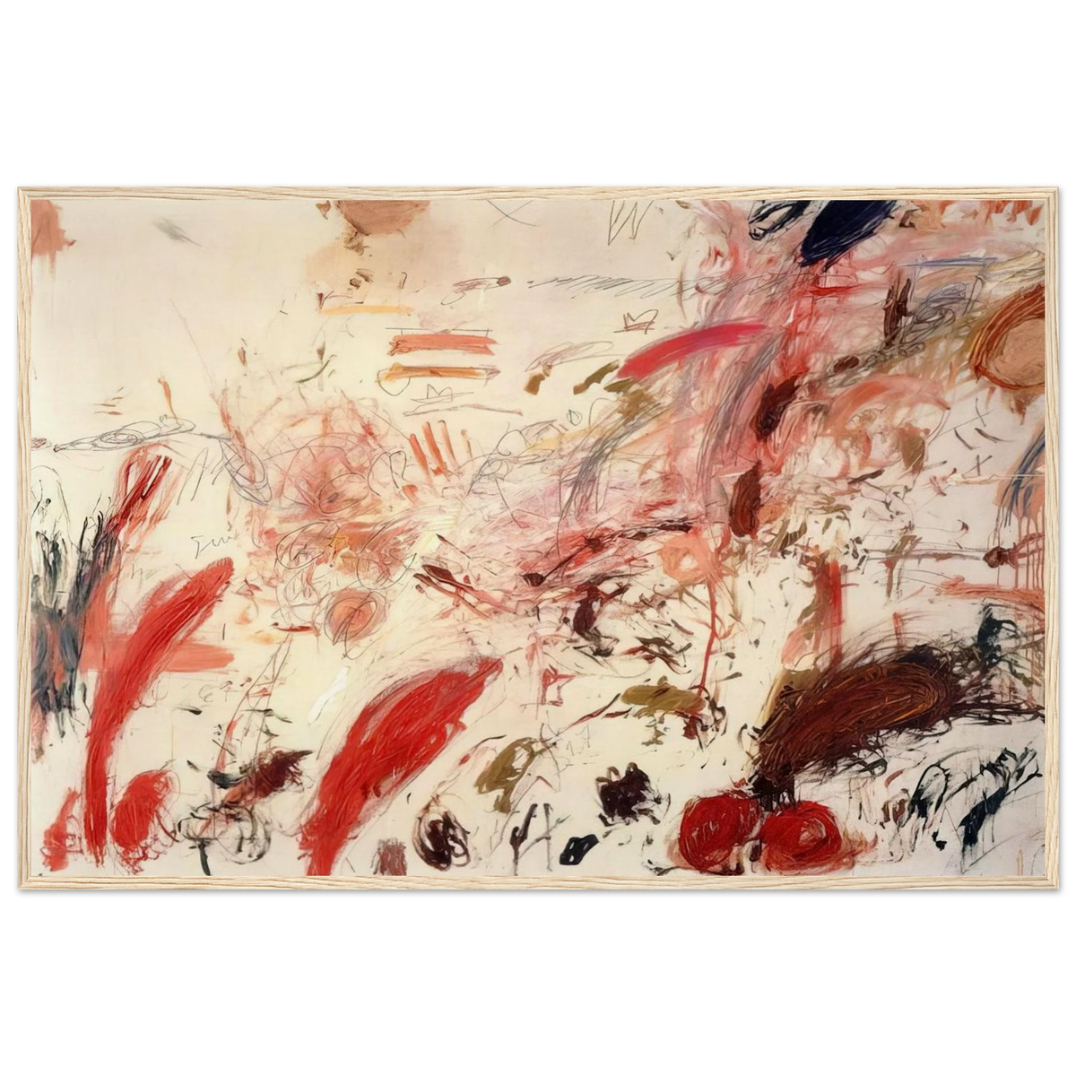 Ferragosto IV Framed Poster | Cy Twombly Framed Prints Wall Art | Cy Twombly Store