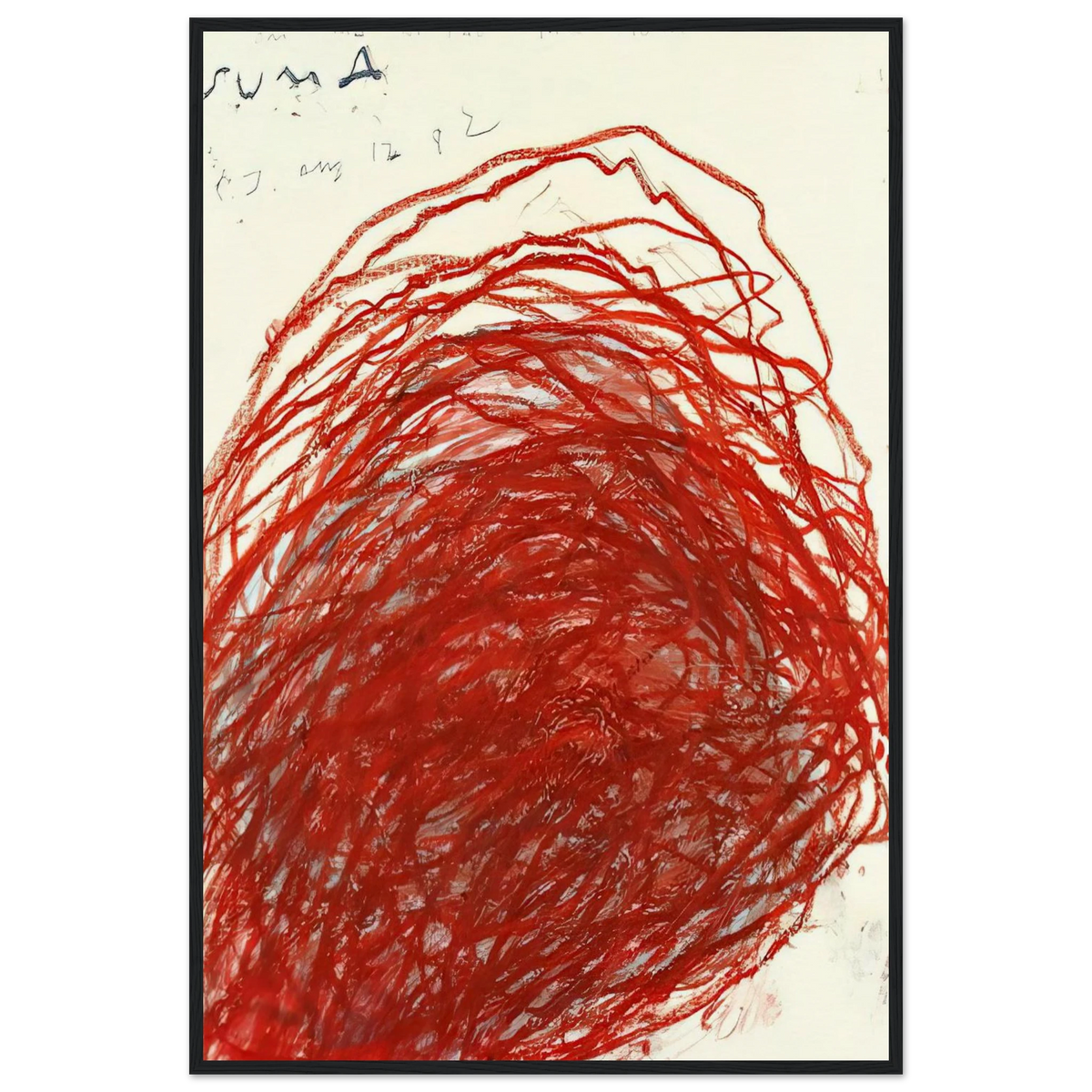 Suma Framed Poster | Cy Twombly Framed Prints Wall Art | Cy Twombly Store