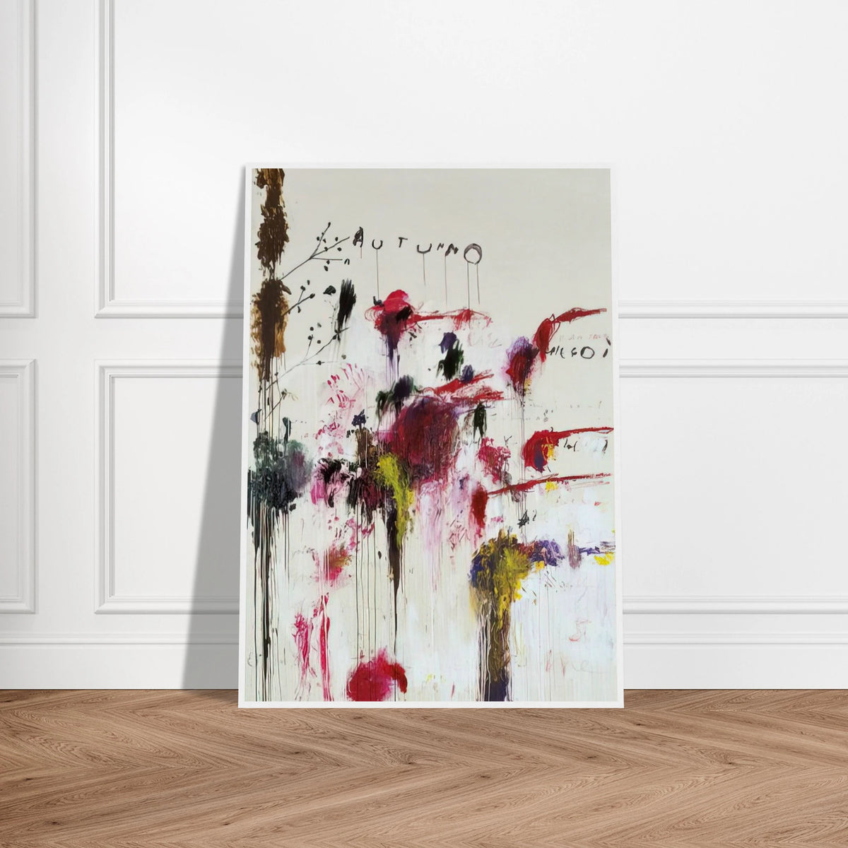 Quattro Stagioni II. Autunno Framed Poster | Cy Twombly Framed Prints Wall Art | Cy Twombly Store