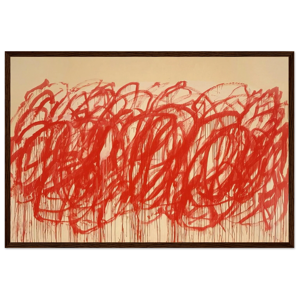 Untitled  Bacchus  Framed Poster | Cy Twombly Framed Prints Wall Art | Cy Twombly Store