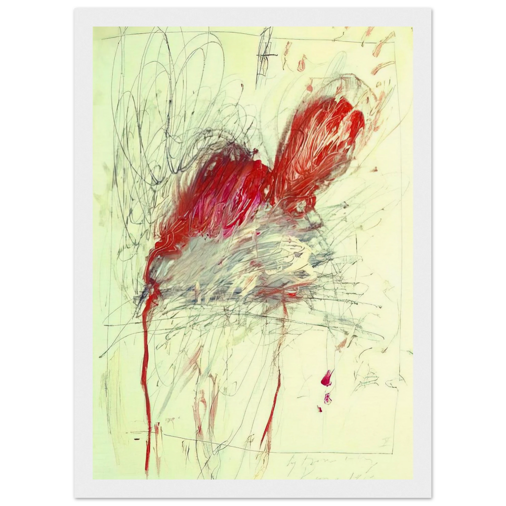 Leda and the Swan Framed Poster | Cy Twombly Framed Prints Wall Art | Cy Twombly Store