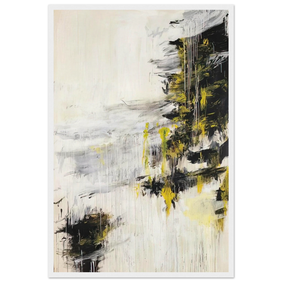 Quattro Stagioni II. Inverno Framed Poster | Cy Twombly Framed Prints Wall Art | Cy Twombly Store