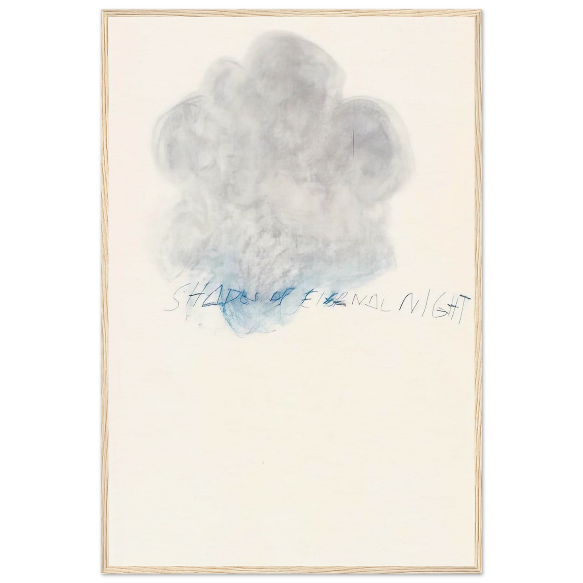Fifty Days at Iliam. Shades of Eternal Night Framed Poster | Cy Twombly Framed Prints Wall Art | Cy Twombly Store