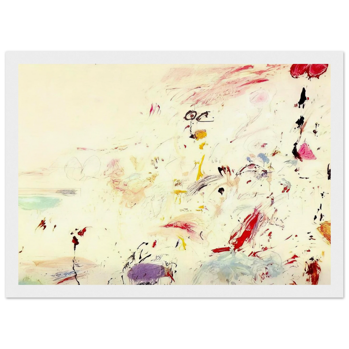 Bay of Naples Framed Poster | Cy Twombly Framed Prints Wall Art | Cy Twombly Store