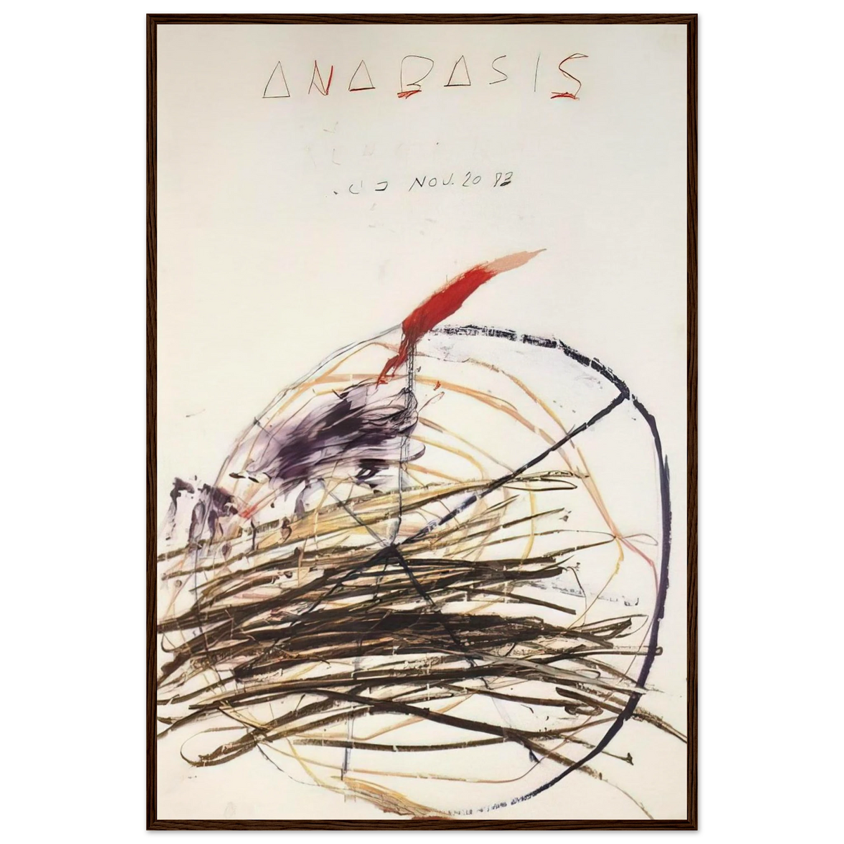 Anabasis  Xenephon  Framed Poster | Cy Twombly Framed Prints Wall Art | Cy Twombly Store