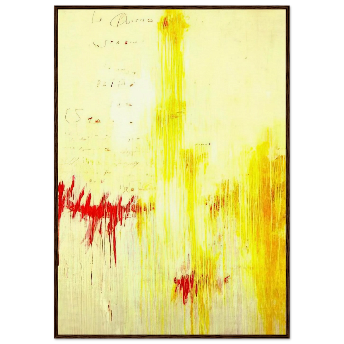 Quattro stagioni I. Estate Framed Poster | Cy Twombly Framed Prints Wall Art | Cy Twombly Store