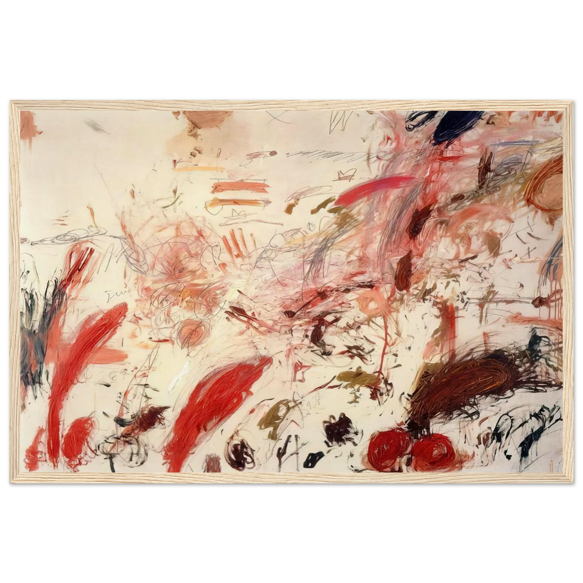 Ferragosto IV Framed Poster | Cy Twombly Framed Prints Wall Art | Cy Twombly Store
