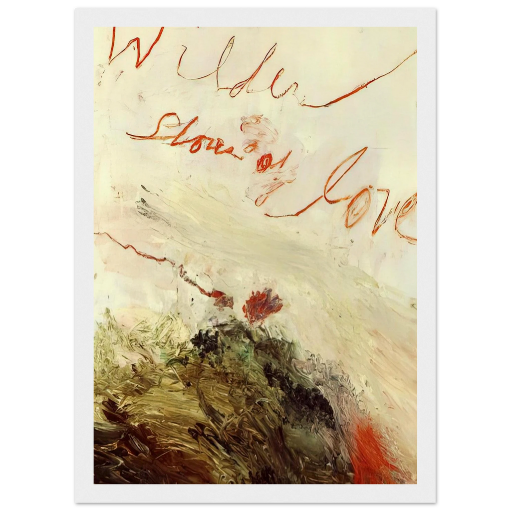 Wilder Shores of Love Framed Poster | Cy Twombly Framed Prints Wall Art | Cy Twombly Store