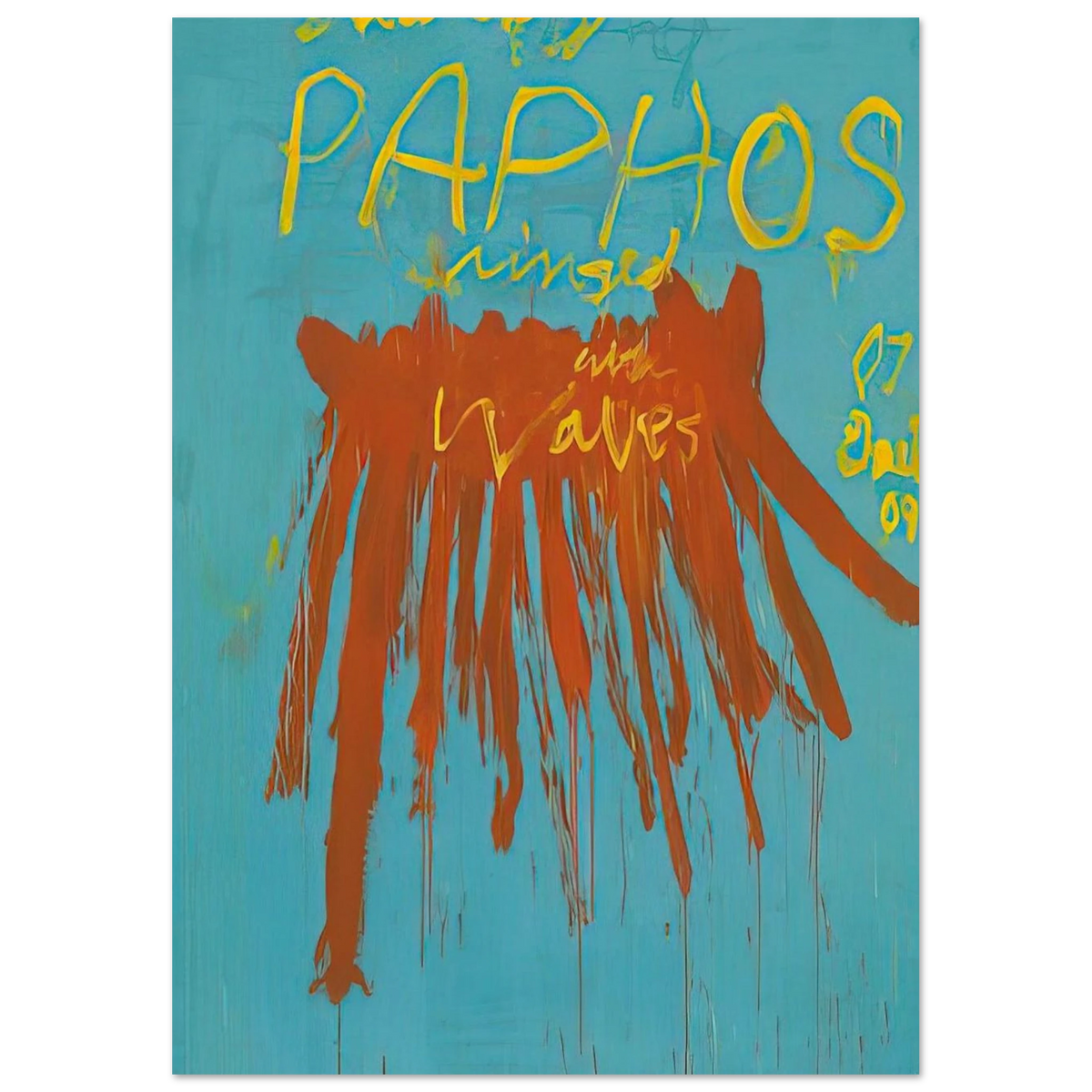 Leaving Paphos Ringed With Waves IV Poster | Cy Twombly Poster | Cy Twombly Store