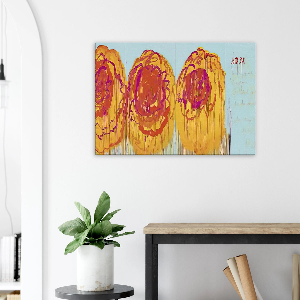 The Rose  I  Canvas | Cy Twombly Canvas | Cy Twombly Store