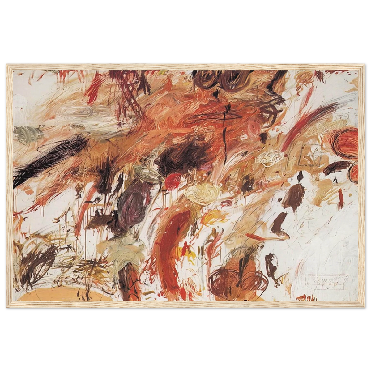 Ferragosto V Framed Poster | Cy Twombly Framed Prints Wall Art | Cy Twombly Store