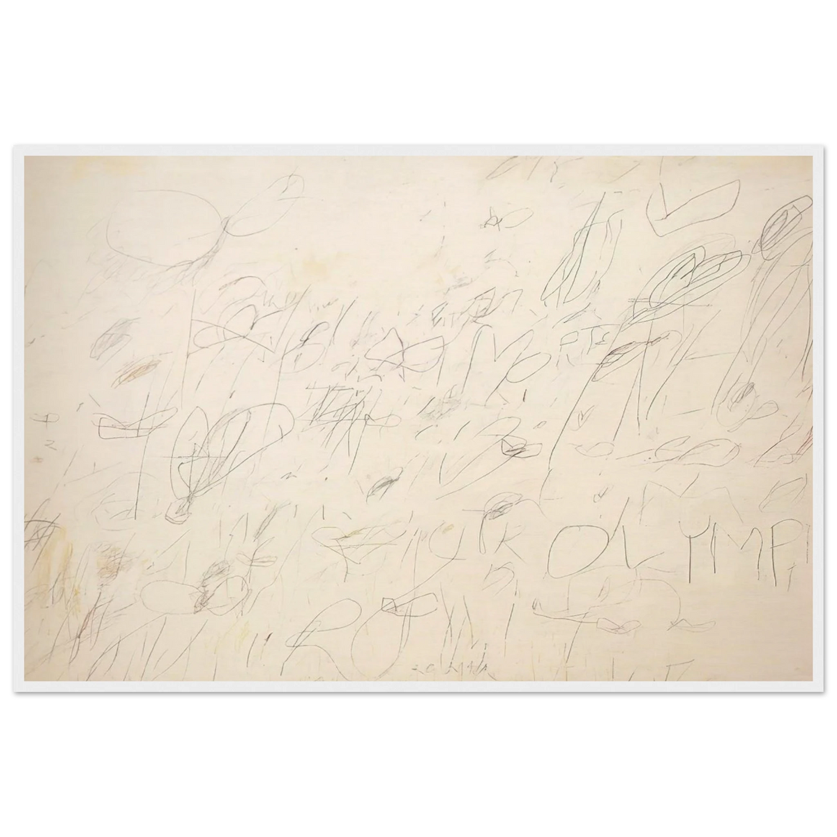 Olympia Framed Poster | Cy Twombly Framed Prints Wall Art | Cy Twombly Store