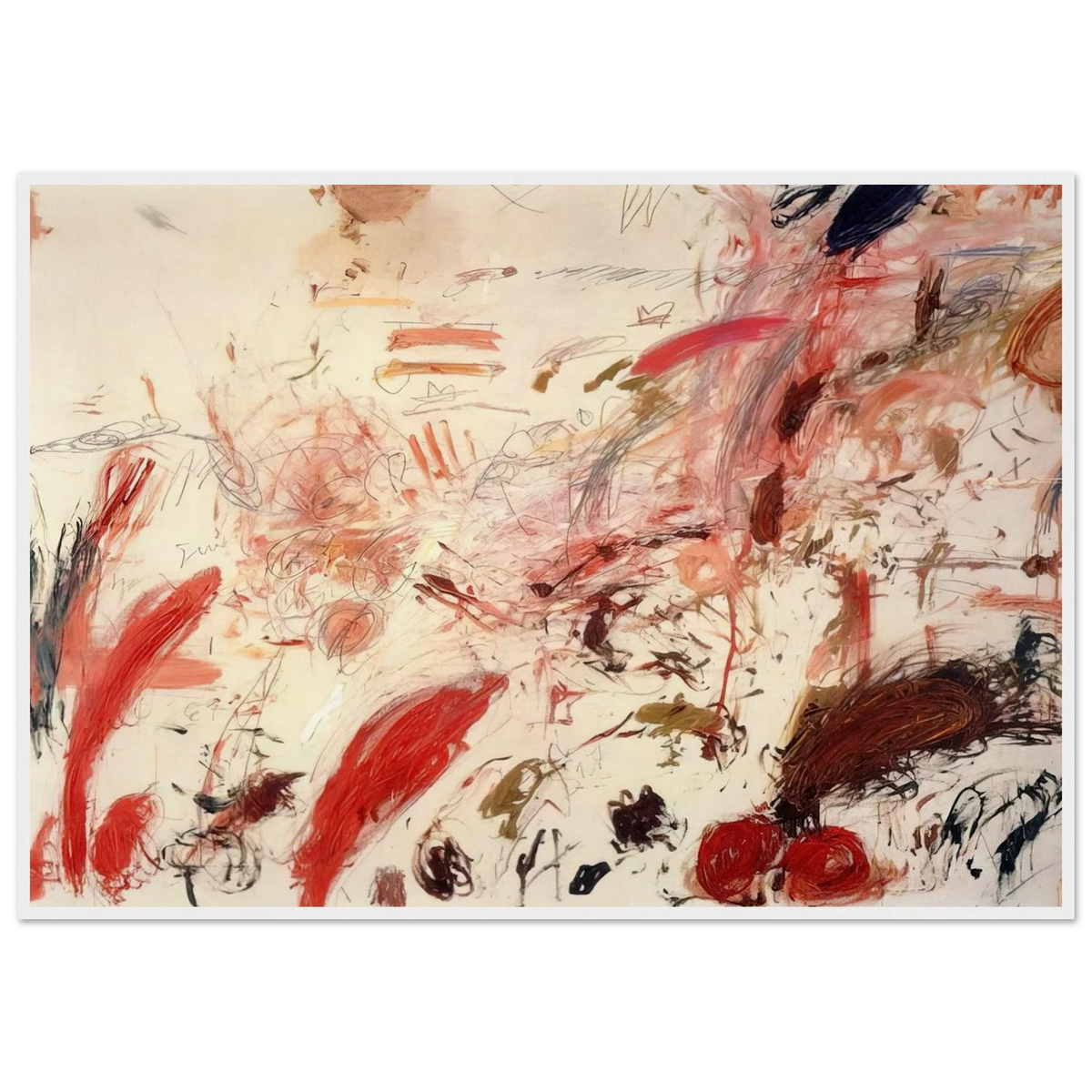 Ferragosto IV Framed Poster | Cy Twombly Framed Prints Wall Art | Cy Twombly Store