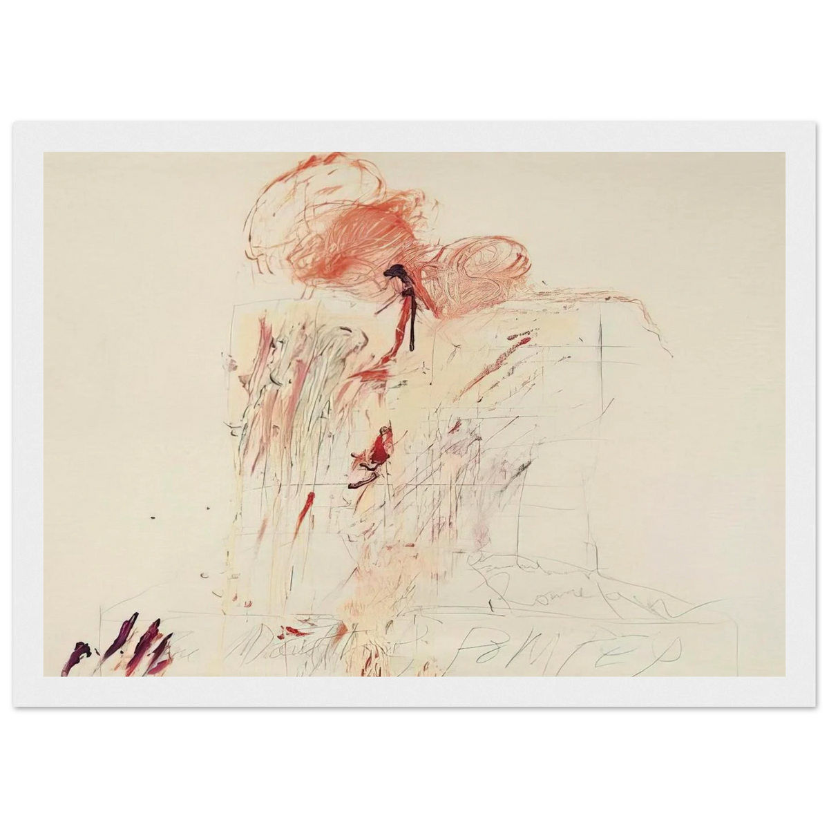 Death of Pompey  Rome  Framed Poster | Cy Twombly Framed Prints Wall Art | Cy Twombly Store