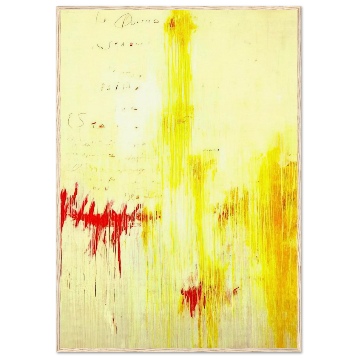 Quattro stagioni I. Estate Framed Poster | Cy Twombly Framed Prints Wall Art | Cy Twombly Store