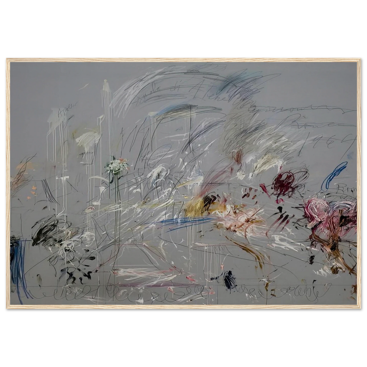 School of Athens Framed Poster | Cy Twombly Framed Prints Wall Art | Cy Twombly Store