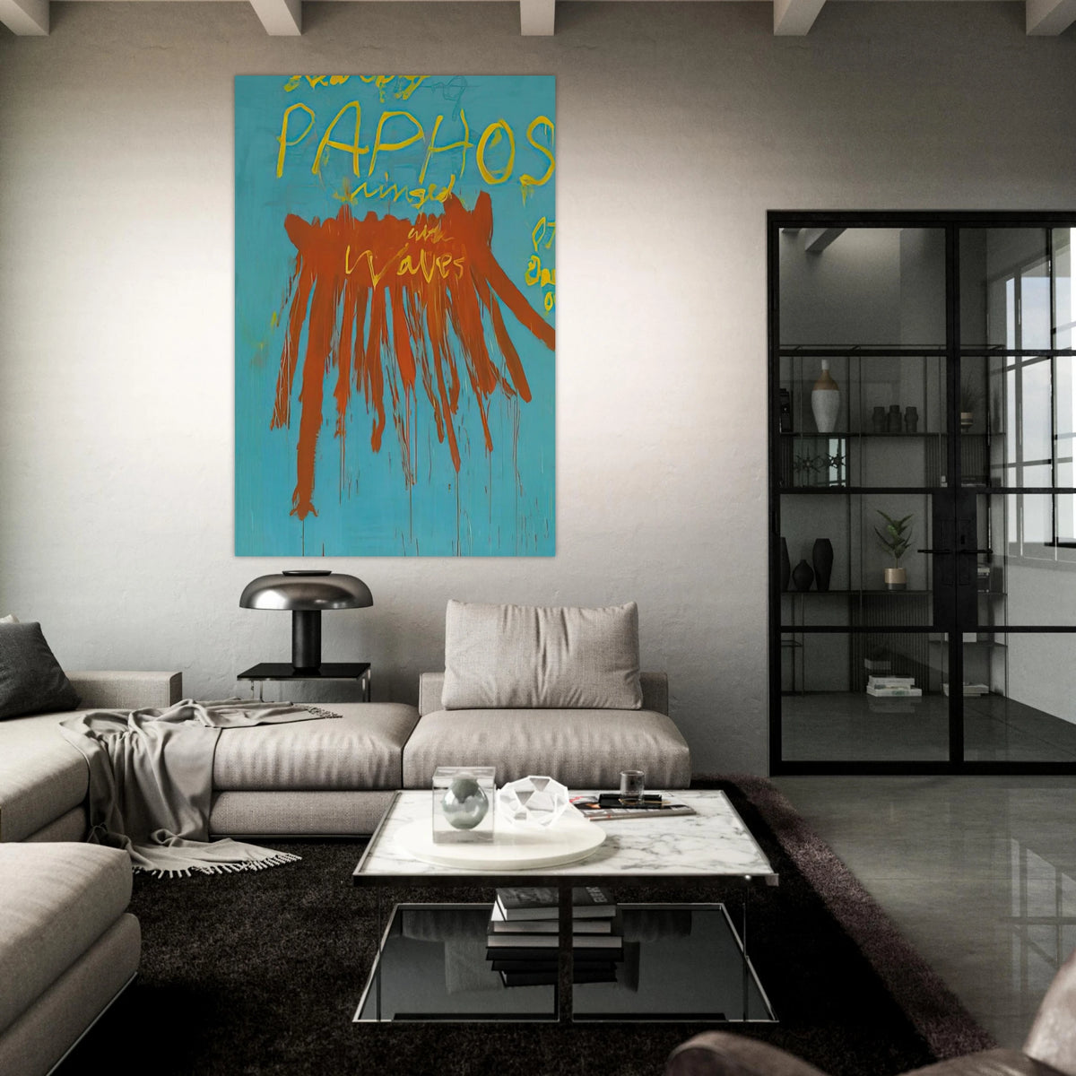 Leaving Paphos Ringed With Waves IV Poster | Cy Twombly Poster | Cy Twombly Store