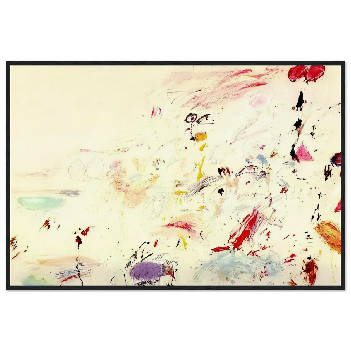 Bay of Naples Framed Poster | Cy Twombly Framed Prints Wall Art | Cy Twombly Store