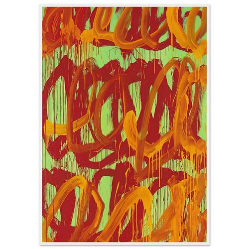 Camino Real  II  Framed Poster | Cy Twombly Framed Prints Wall Art | Cy Twombly Store