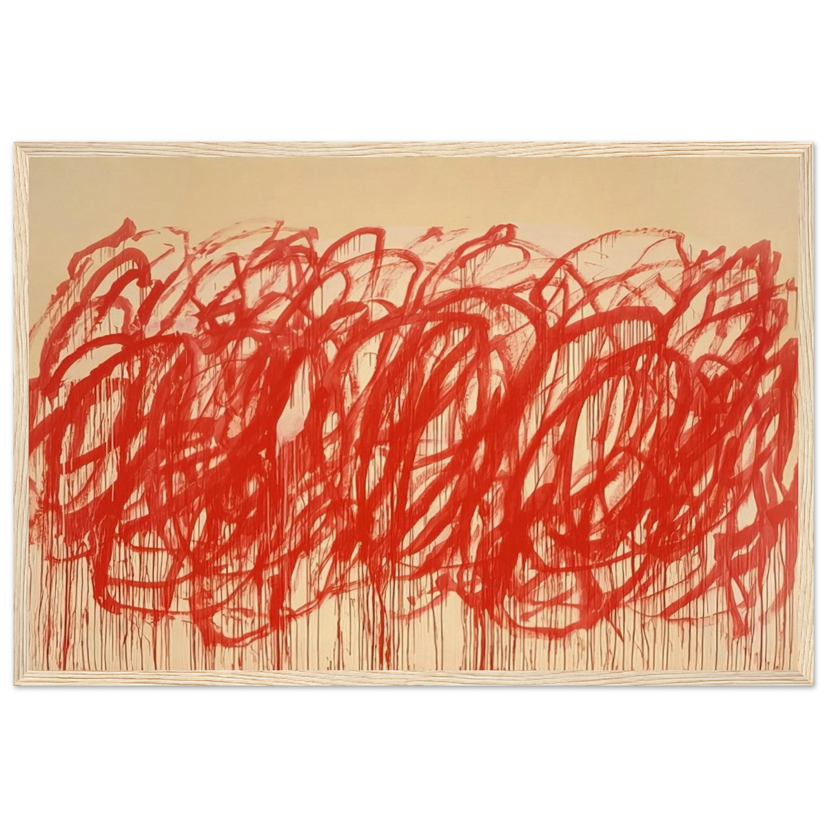 Untitled  Bacchus  Framed Poster | Cy Twombly Framed Prints Wall Art | Cy Twombly Store
