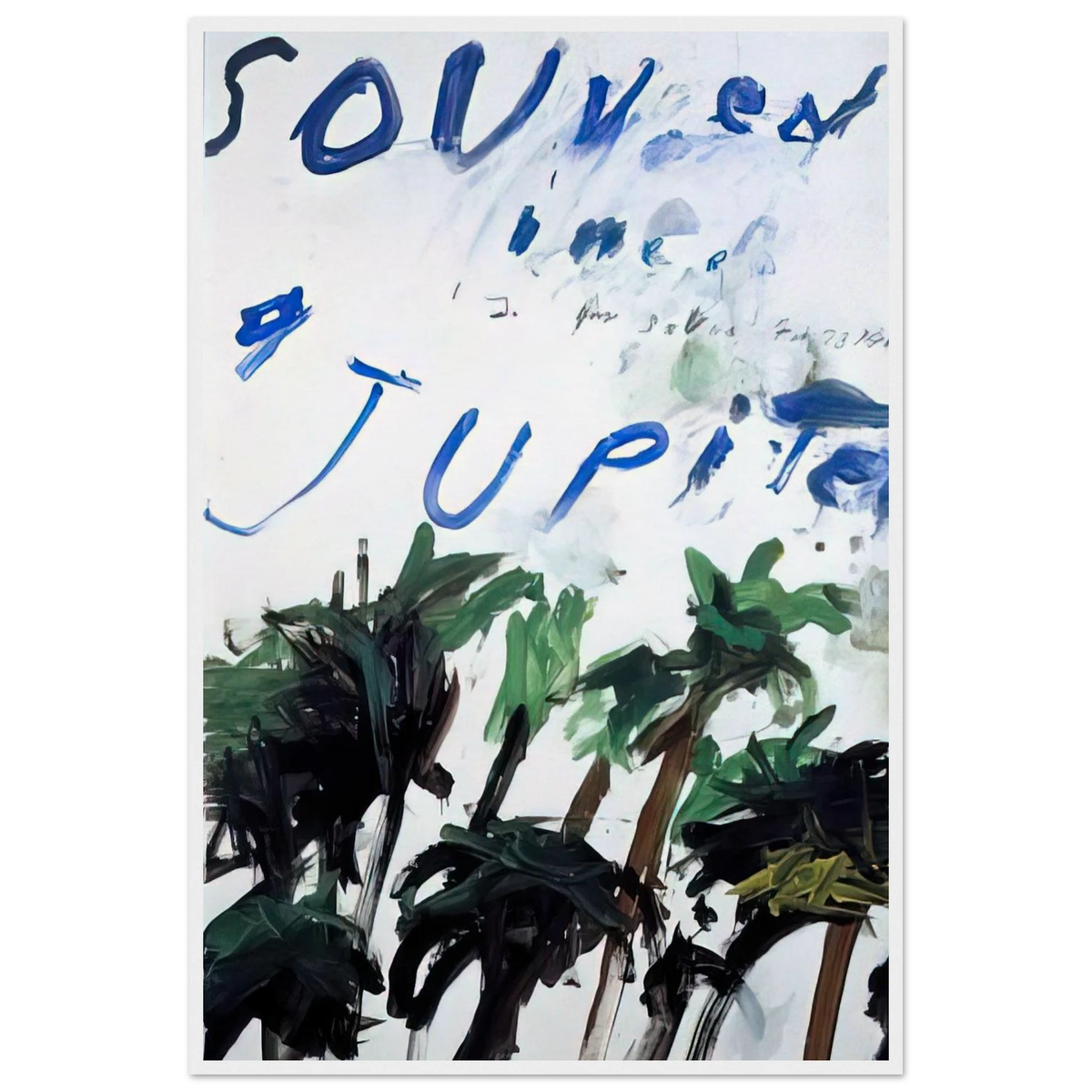 Souvenir Framed Poster | Cy Twombly Framed Prints Wall Art | Cy Twombly Store