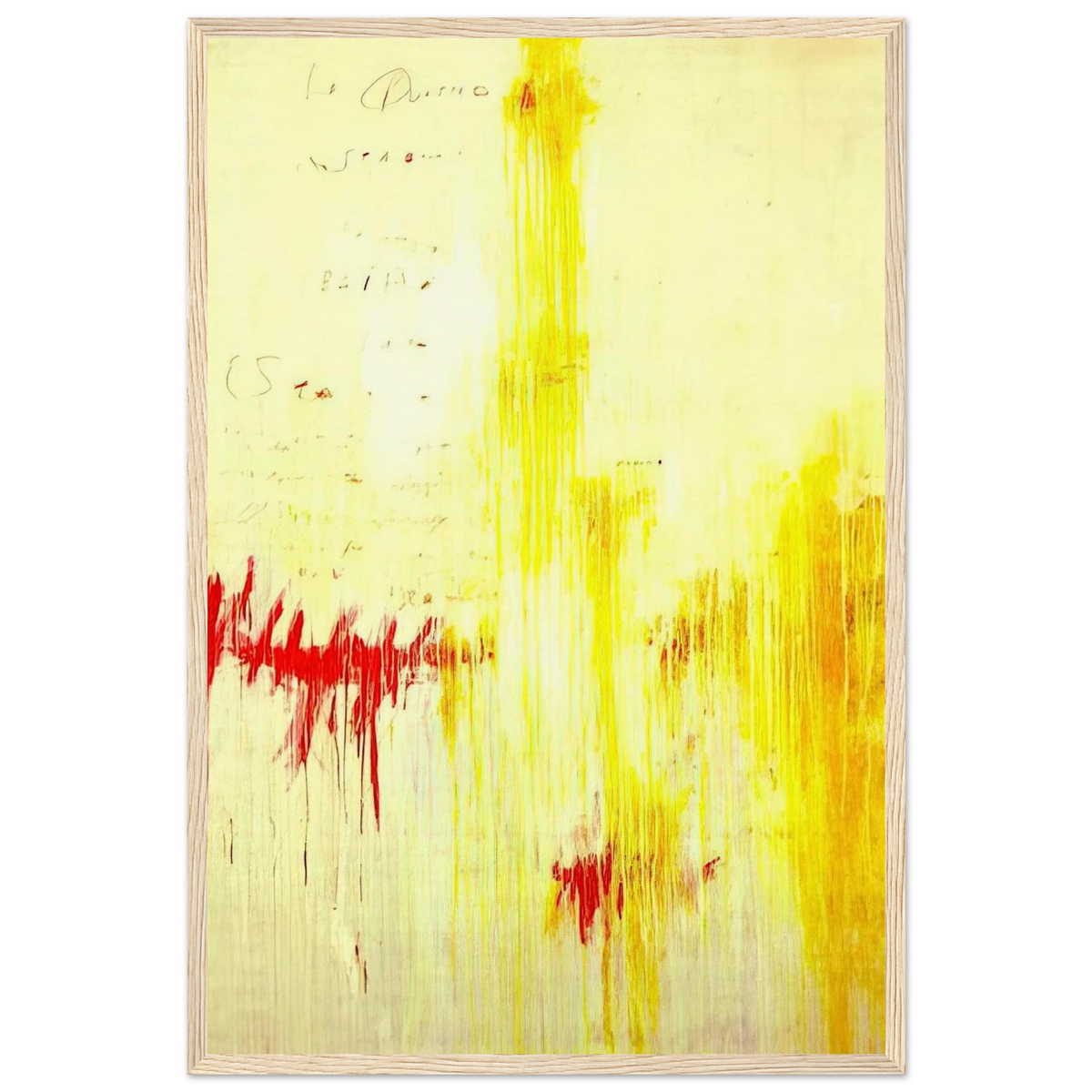 Quattro stagioni I. Estate Framed Poster | Cy Twombly Framed Prints Wall Art | Cy Twombly Store