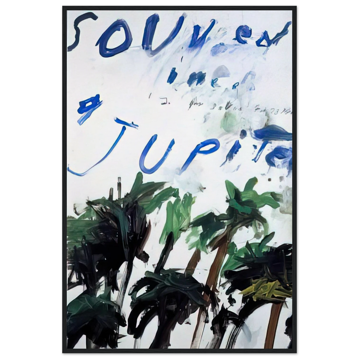 Souvenir Framed Poster | Cy Twombly Framed Prints Wall Art | Cy Twombly Store