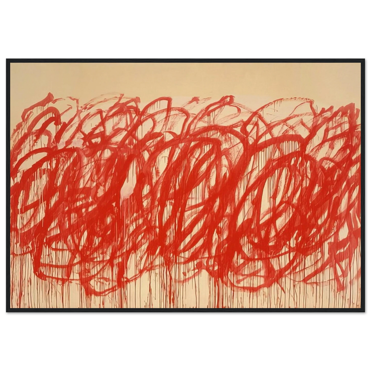Untitled  Bacchus  Framed Poster | Cy Twombly Framed Prints Wall Art | Cy Twombly Store