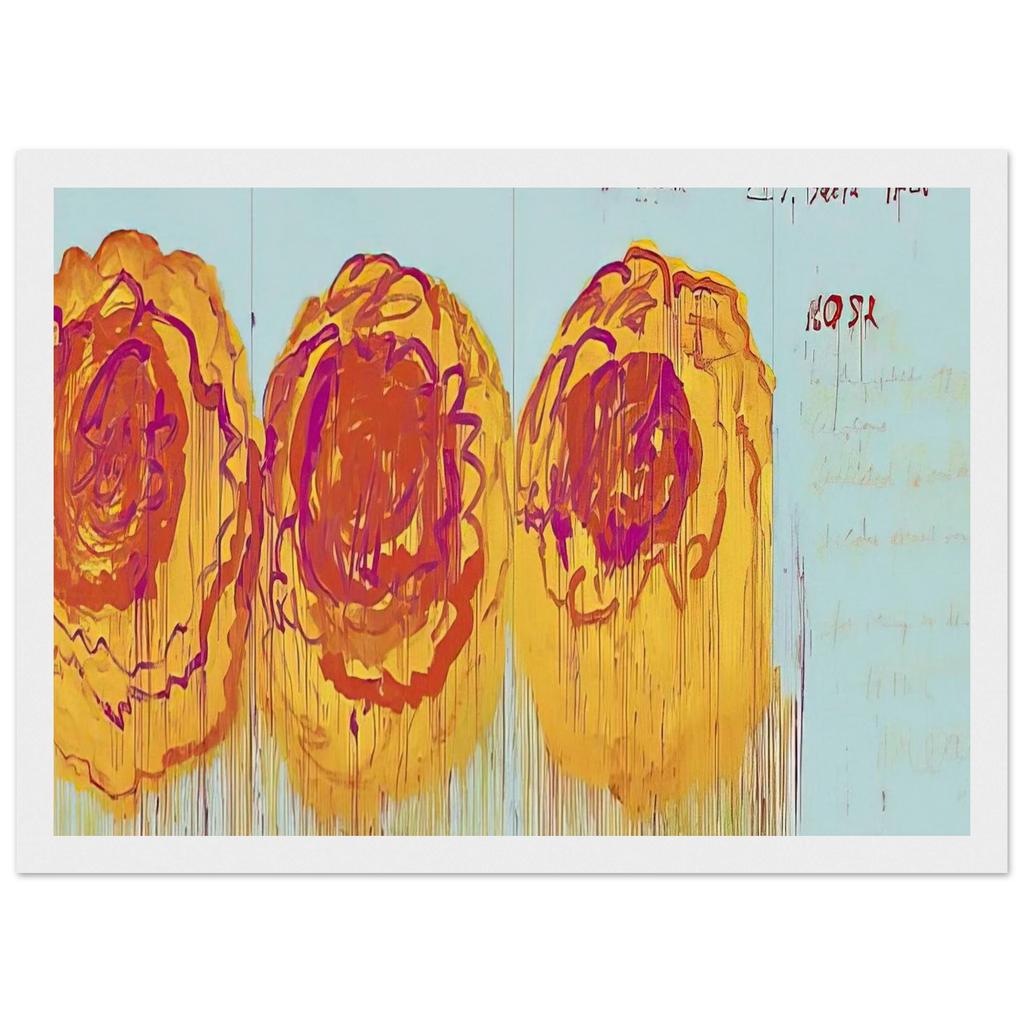 The Rose  I  Framed Poster | Cy Twombly Framed Prints Wall Art | Cy Twombly Store