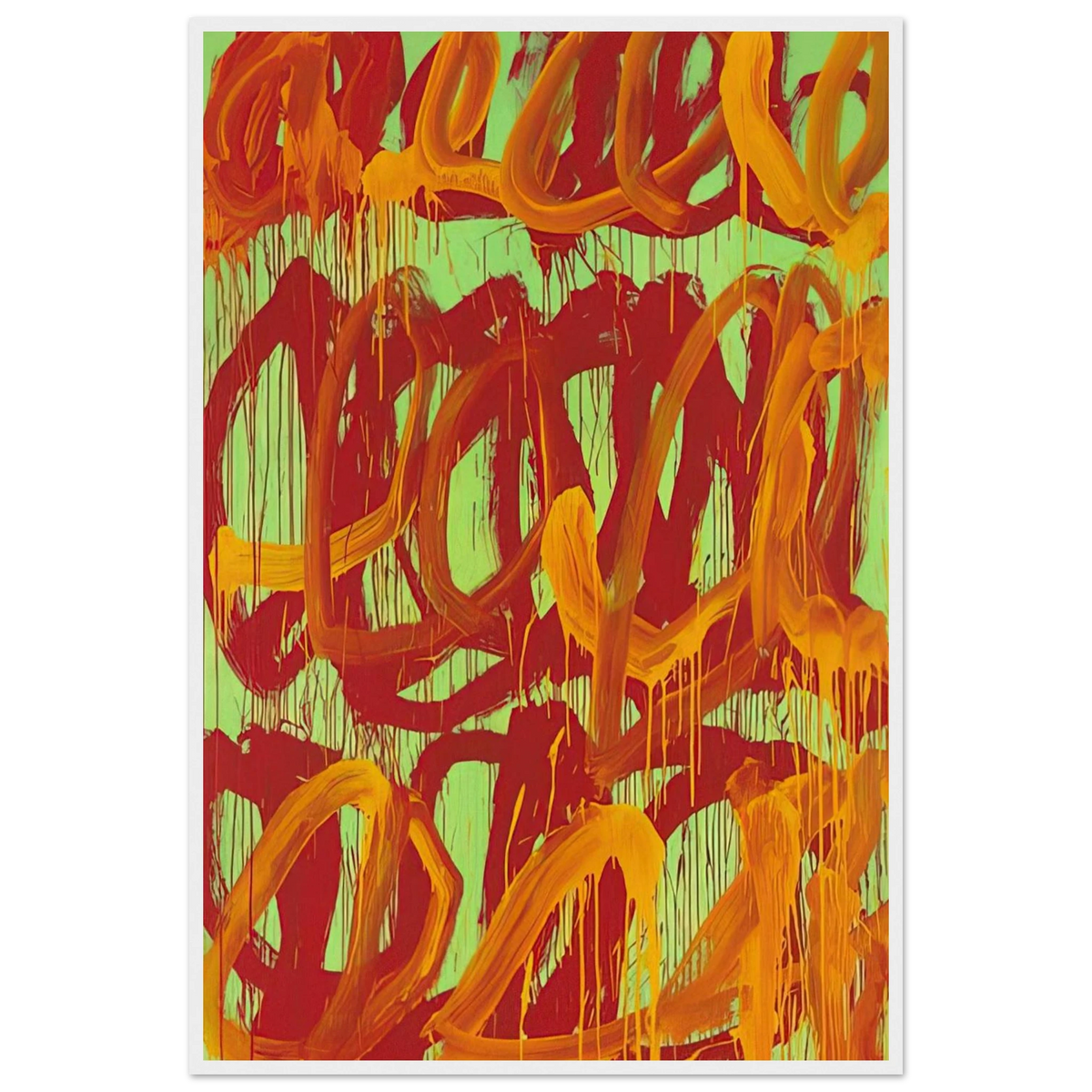 Camino Real  II  Framed Poster | Cy Twombly Framed Prints Wall Art | Cy Twombly Store