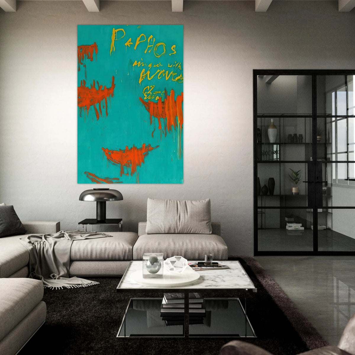 Leaving Paphos Ringed With Waves III Poster | Cy Twombly Poster | Cy Twombly Store
