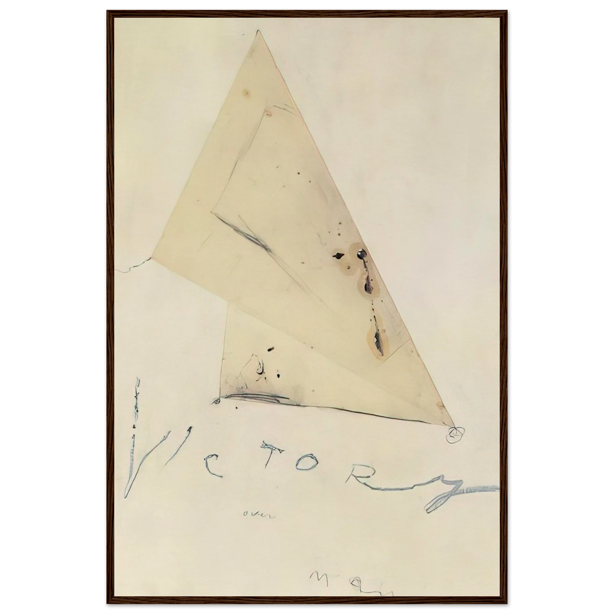 Victory Framed Poster | Cy Twombly Framed Prints Wall Art | Cy Twombly Store